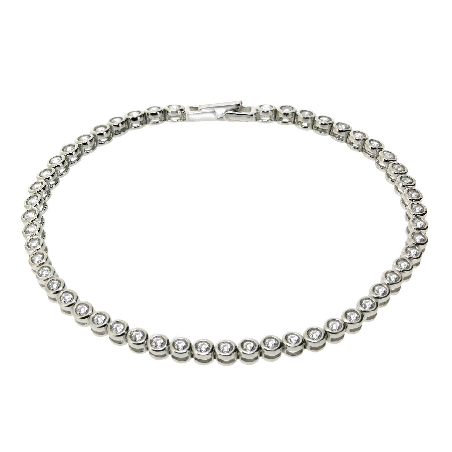 Gemvine Sterling Silver Classic Tennis Bracelet